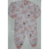 Pijama Bebê Infantil Macacão Moletom Menina Tam 1ao3 22218