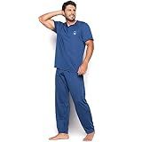 Pijama BRV Comercio Masculino Longo Adulto Manga Curta Calça Meia Estação 035 P 