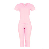 Pijama Calca Capri Suede