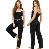 Pijama Canelado Meia Estacao