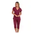 Pijama Capri Com Renda Vinho Liganete Sepie 2270