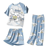 Pijama Cinnamonroll Sanrio Causal Confortável Lindo Quint