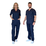 Pijama Cirúrgico Calça Unissex Brim 100 aLG Hospitalar Scrub