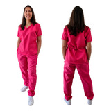 Pijama Cirúrgico Conjunto Hospitalar Scrub Unissex Oxford