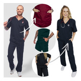 Pijama Cirúrgico Conjunto Hospitalar Scrub Unissex Privativo