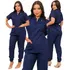 Pijama Cirúrgico Hospitalar Feminino Jogger Scrubs Gabardine