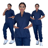 Pijama Cirúrgico Hospitalar Feminino Jogger Scrubs Gabardine