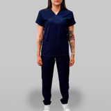 Pijama Cirúrgico Hospitalar Feminino Scrubs Gabardine