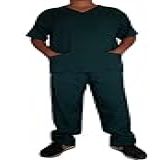 Pijama Cirúrgico Masculino Gabardine Conjunto Tamanhos Do PP Ao EG Ref 420 Verde Escuro G