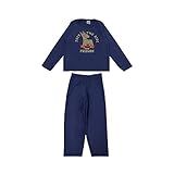 Pijama Conjunto Plush Agassalho Masculino Azul Marinho Infantil Tamanhos 2/4/6/8/10/12/14 E 16 Anos Tamanho:12