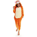 Pijama Cosplay Do Tigre Macacão Kigurumi Adulto E Infantil