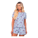 Pijama Curto Adulto Feminino
