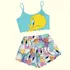 Pijama Curto Adulto Feminino Blusa  E Short Doll