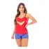Pijama Curto Estampado Baby Doll Maravilha Adulto Verão