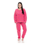 Pijama De Soft Promoção Inverno Peluciado Feminino Adulto
