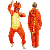 Pijama Dragão Adulto Macacão Kigurumi Envio Rápido