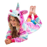 Pijama Fantasia Unicórnio Menina Infantil Kigurumi Promoção