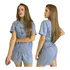 Pijama Feminino Adulto Para O Verão Com Manga Curta Fresco