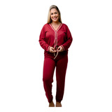 Pijama Feminino Americano Liso