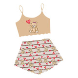 Pijama Feminino Blusa E