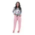 Pijama Feminino Inverno Longo Estampado Manga Longa Calça