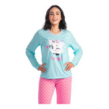 Pijama Feminino Longo De