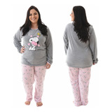 Pijama Feminino Longo Plus