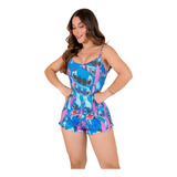 Pijama Feminino Macaquinho Lilo