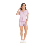 Pijama Feminino Manga Curta