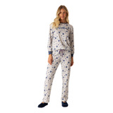 Pijama Feminino Manga Longa