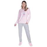 Pijama Feminino Plush De Inverno Aberto Quente Blusa Blusa Longa E Calça