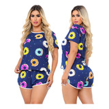 Pijama Feminino Viajem Lindo