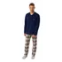 Pijama Flanelado Manga Longa Masculino Inverno Xadrez