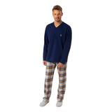 Pijama Flanelado Manga Longa
