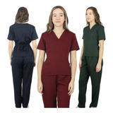Pijama Hospitalar Cirurgico Scrub Feminino Acinturado