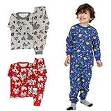 Pijama Infantil 100 Algodão 1 6 Anos Menino Menina C Punho Masculino 1 Ano 
