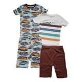 Pijama Infantil Carters Menino Algodão Importado 4 Peças