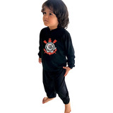 Pijama Infantil Longo Roupa Dormir Algodão Time Futebol