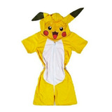 Pijama Infantil Macacão Fantasia Pokemon Pikachu Parmalat