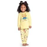 Pijama Infantil Menina Blusa E Calça Meia Malha Kyly 1000163  BR  Numérico  6  Regular  Amarelo Creme 1000163 