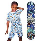 Pijama Infantil Menino De 1 A 14 Anos Conjunto Short E Camiseta Bermuda Criança Algodão Verão Calor Masculino Tamanho 14