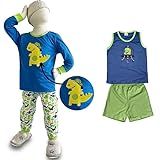 Pijama Infantil Menino Inverno E Verão Algodão   Kit 4 Peças Tamanho 6