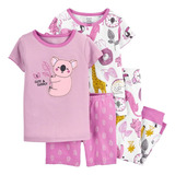 Pijama Infantil Menino Menina Carters Kit 4 Pcs