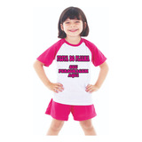 Pijama Infantil Panda Menina Curto Kit 5 Un 