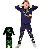 Pijama Infantil Para Meninos Conjunto De Roupa Manga Comprida 100 Algodão Cor Astronauta BRILHA NO ESCURO Tamanho 3 