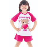 Pijama Infantil Urso Personalizado Festa