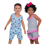 Pijama Infantil Verao Algodao