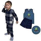 Pijama Inverno Infantil Soft Para Menino Kit 4 Peças Tamanho 8 Cor Sortido