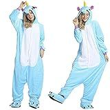 Pijama Kigurumi Cosplay Infantil P Altura De 1 05m à 1 14m Azul Claro