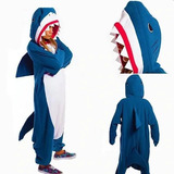 Pijama Kigurumi Cosplay Tubarão Shark